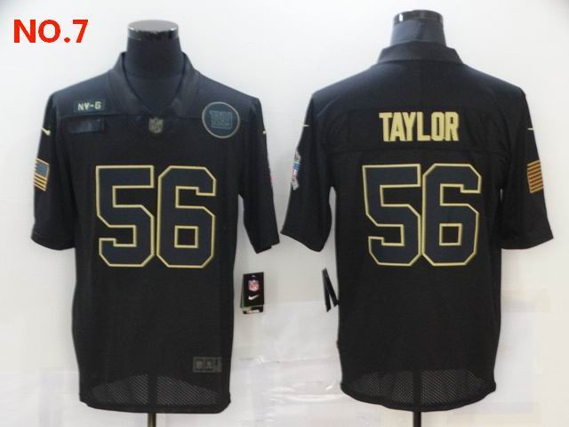  Men's New York Giants #56 Lawrence Taylor Jersey NO.7;